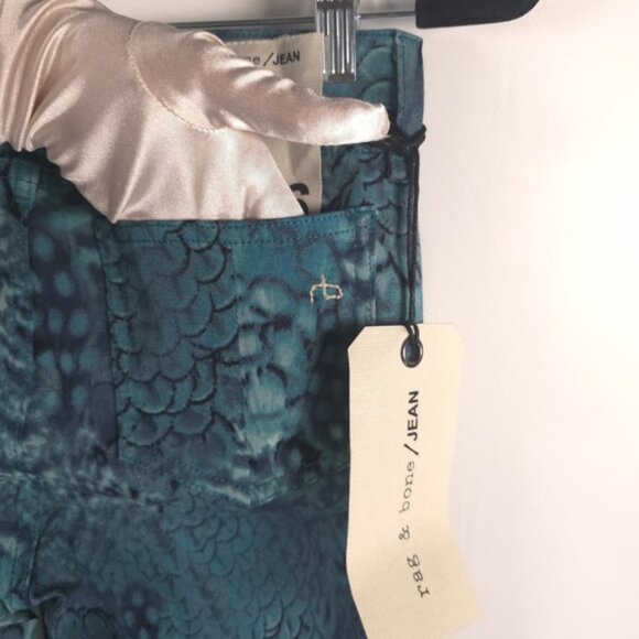 NWT rag & bone/JEAN Peacock‎ Feather Skinny Legging COTTON/ROICA W1503O026 Sz 26 - Picture 14 of 14